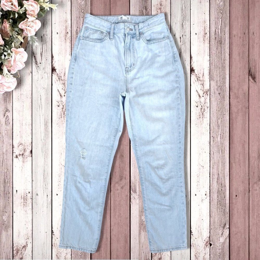 ☀️SOLD☀️Madewell Curvy Perfect Vintage Mom Jean Lt. Blue Sz 26 - Picture 11 of 11